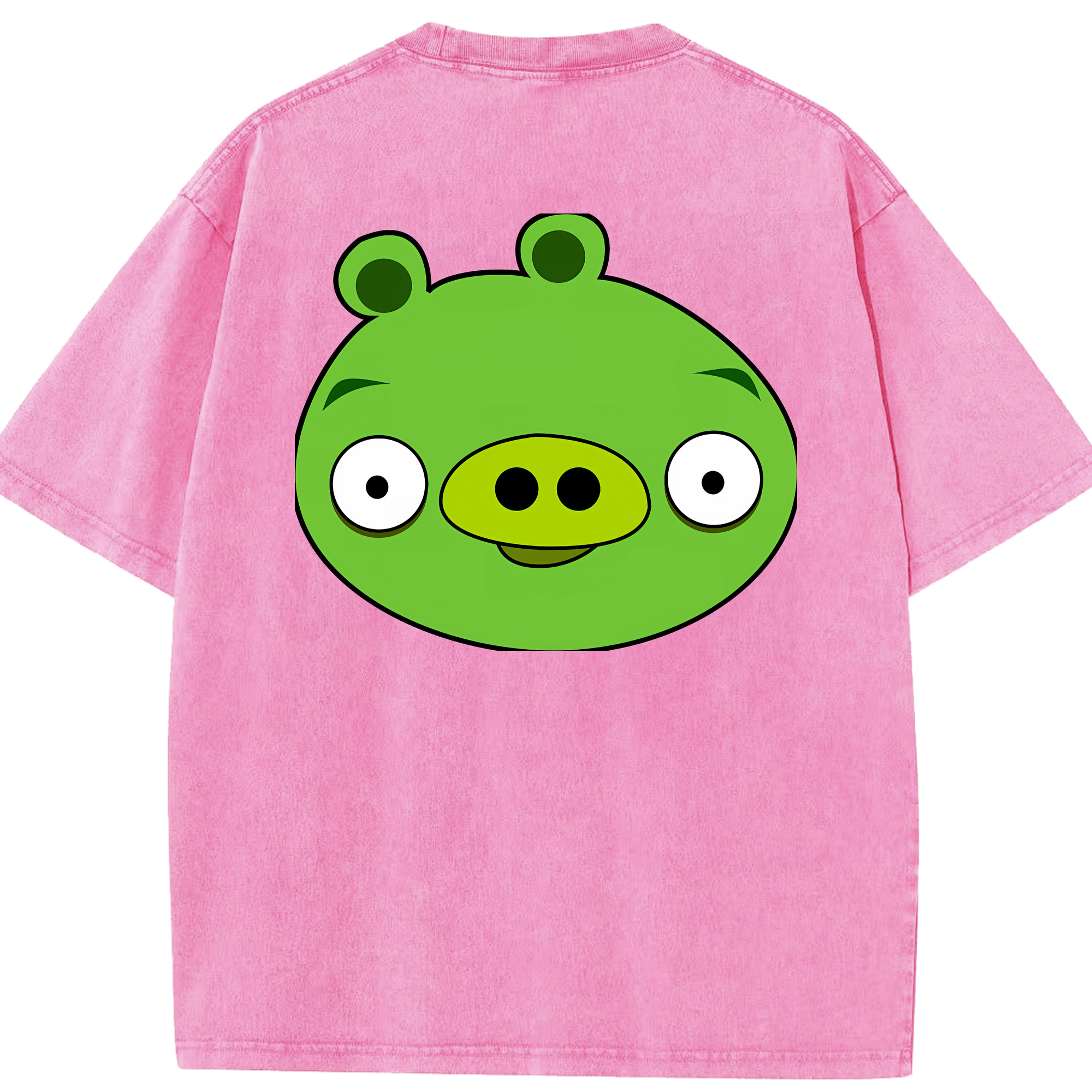 （画像用） Angry Birds アングリーバード 綿100% ヴィンテージ風 半袖Tシャツ（背面プリント）